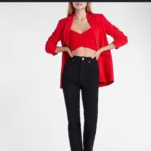 NWT red express blazer size small